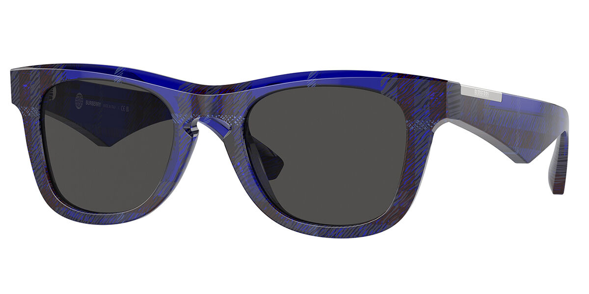 Burberry BE4426F Asian Fit 411487, Blue frame, Dark Grey lenses