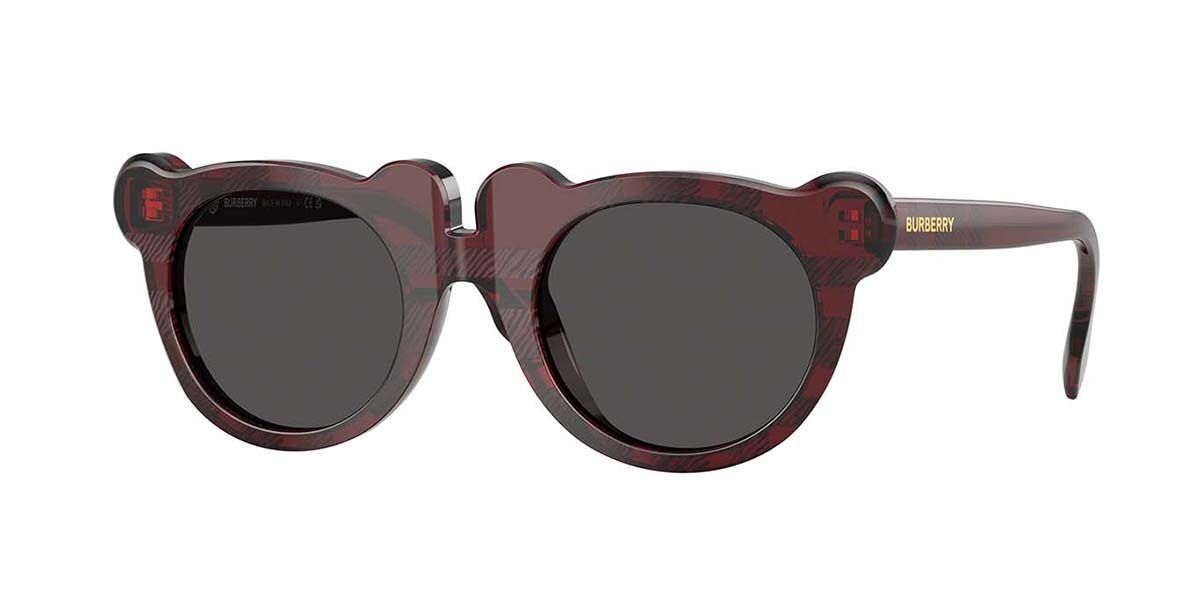 Burberry JB4355 Kids 411587, Red frame, Dark Grey lenses