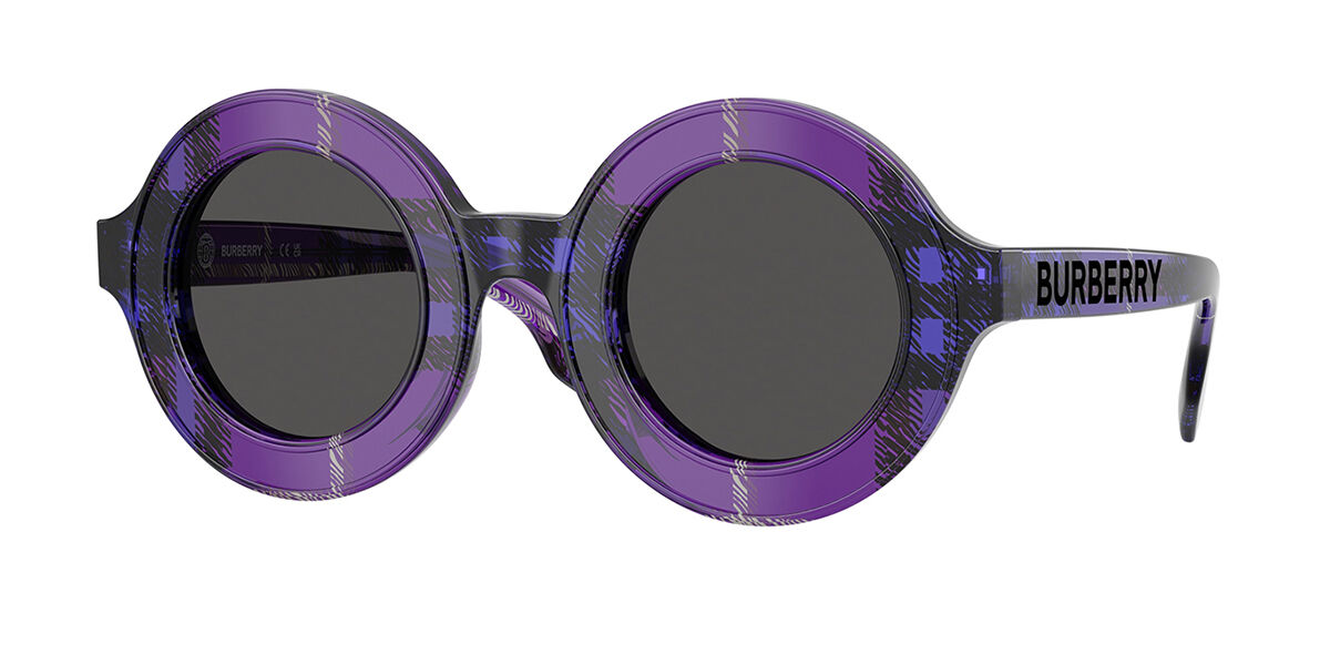 Burberry JB4386 Kids 411387, Purple frame, Dark Grey lenses