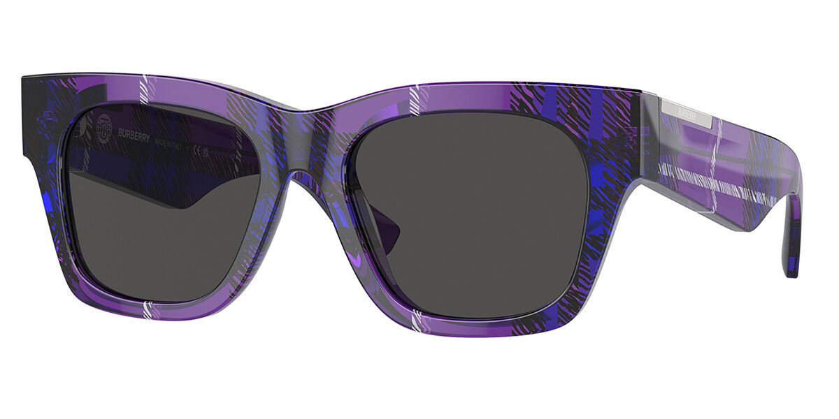 Burberry BE4424 411387, Purple frame, Dark Grey lenses
