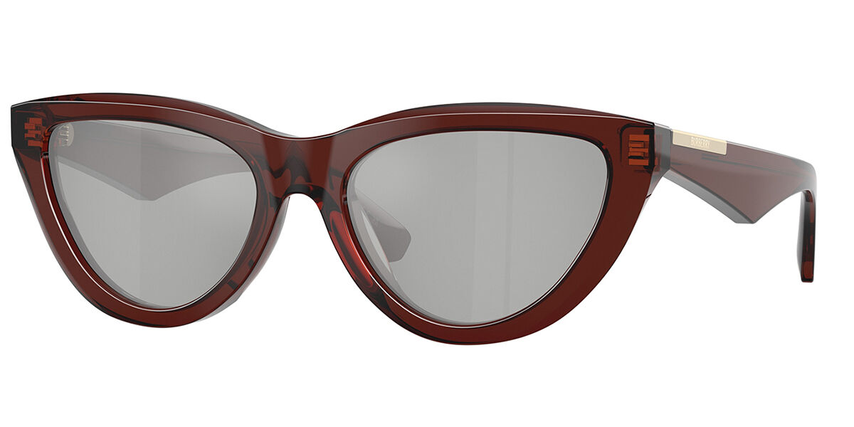 Burberry BE4436U 41448V, Brown frame, Clear Silver Mirror 80 lenses