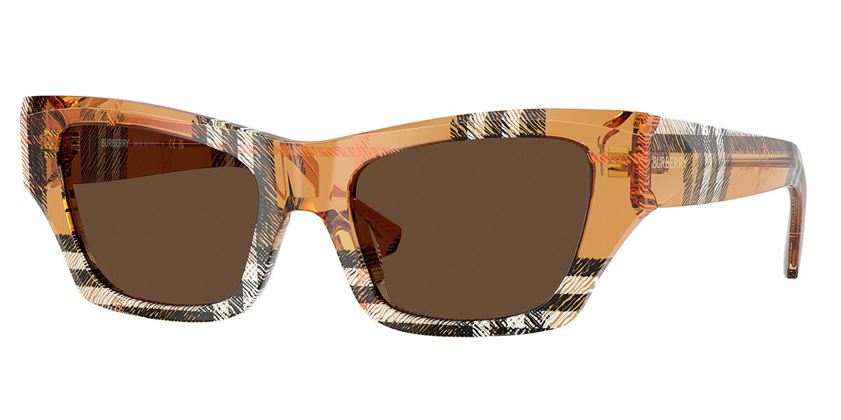 Burberry BE4441U 414673, Brown frame, Dark Brown lenses