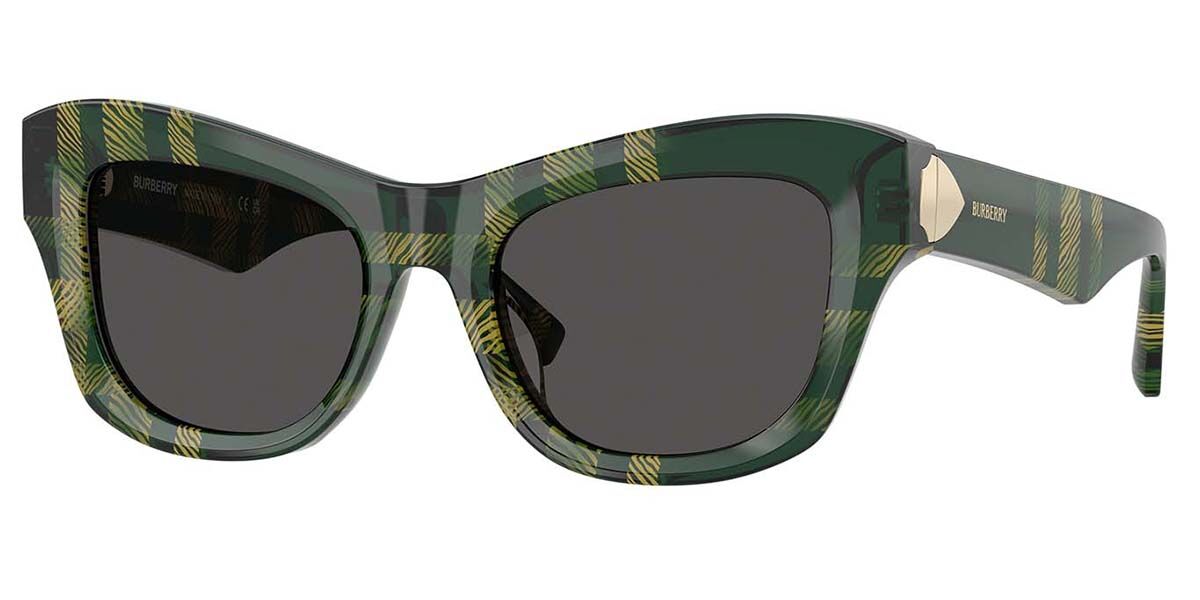 Burberry BE4442U 412587, Green frame, Dark Grey lenses