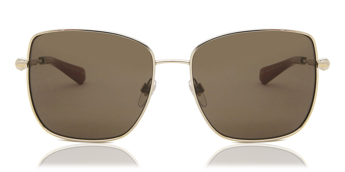 Burberry BE3158 135573, Gold frame, Brown lenses