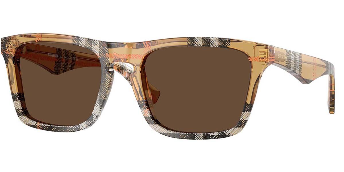 Burberry BE4434F Asian Fit 414673, Brown frame, Dark Brown lenses