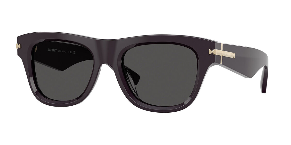 Burberry BE4438U 326587, Burgundy frame, Dark Grey lenses