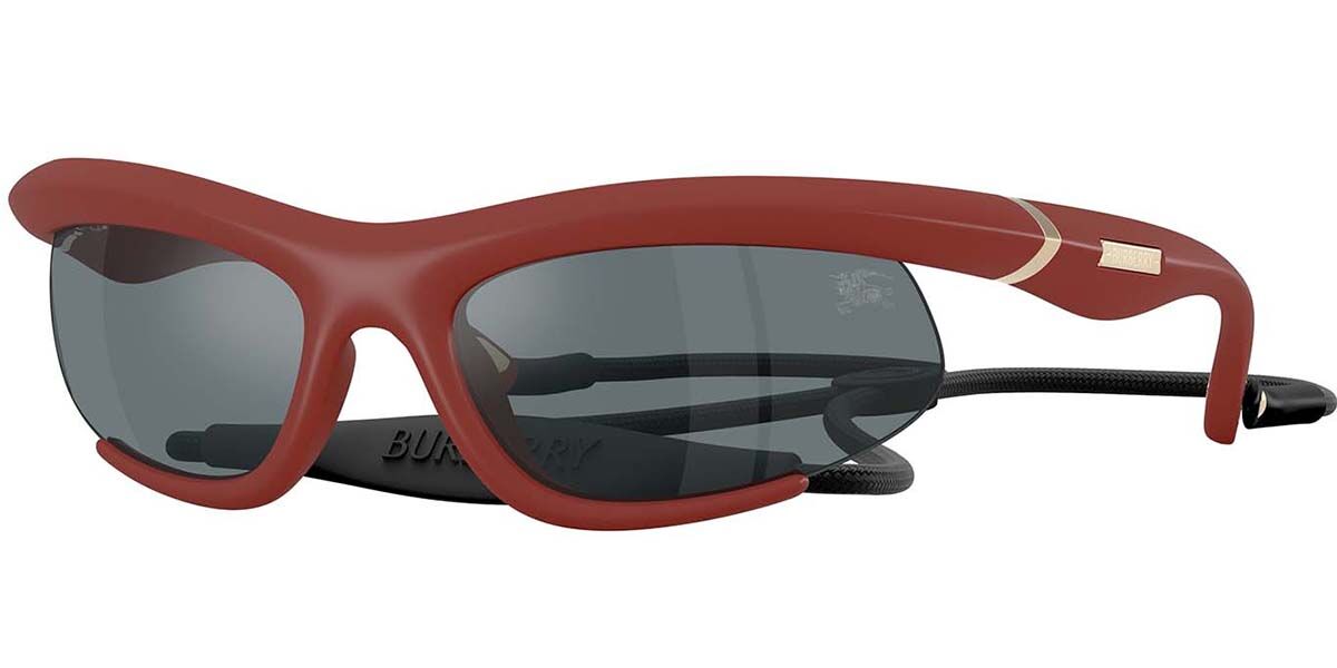 Burberry BE4462 41566G, Burgundy frame, Grey Mirror lenses