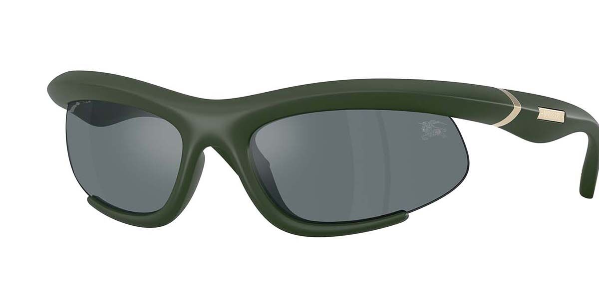 Burberry BE4462 41876G, Green frame, Grey Mirror lenses
