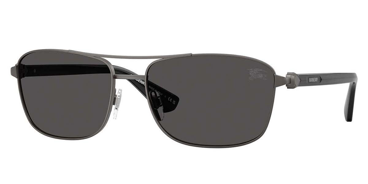 Burberry BE3163 131687, Grey frame, Dark Grey lenses