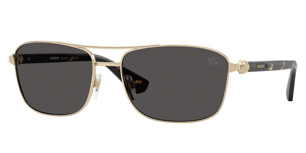 Burberry BE3163 110987, Gold frame, Dark Grey lenses