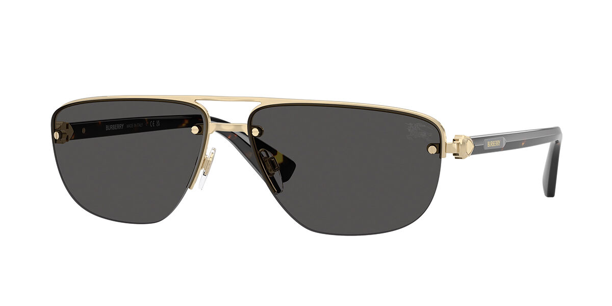 Burberry BE3164 110987, Gold frame, Dark Grey lenses