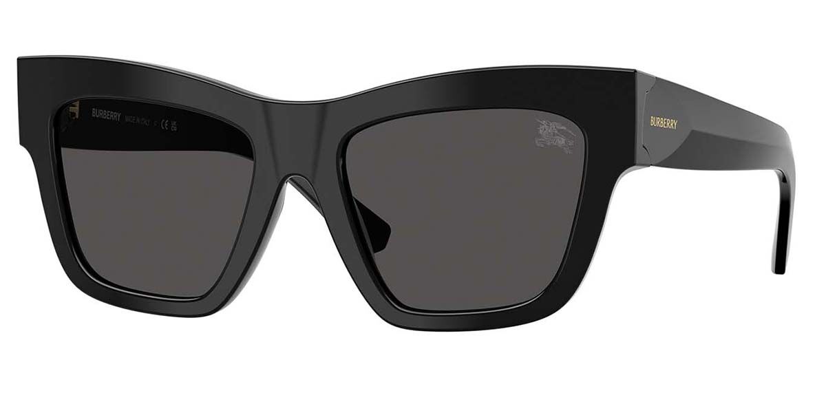 Burberry BE4449 300187, Black frame, Dark Grey lenses