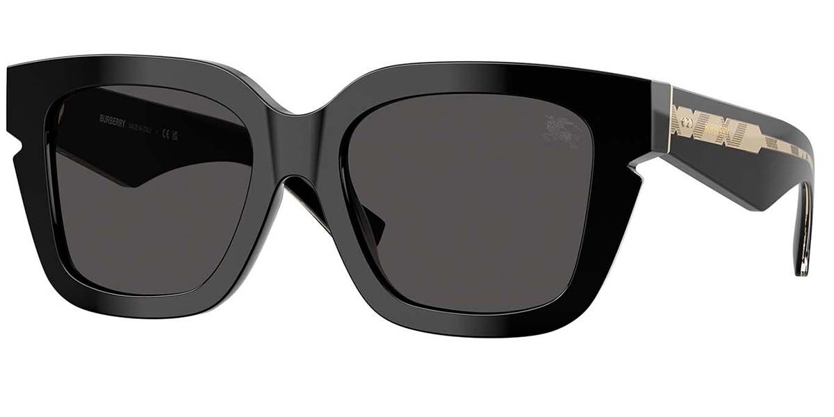 Burberry BE4453 300187, Black frame, Dark Grey lenses