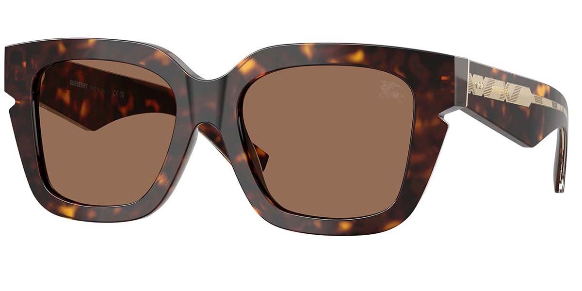 Burberry BE4453 300273, Tortoiseshell frame, Dark Brown lenses