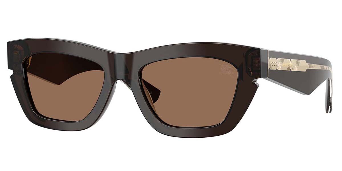Burberry BE4454 411673, Brown frame, Dark Brown lenses