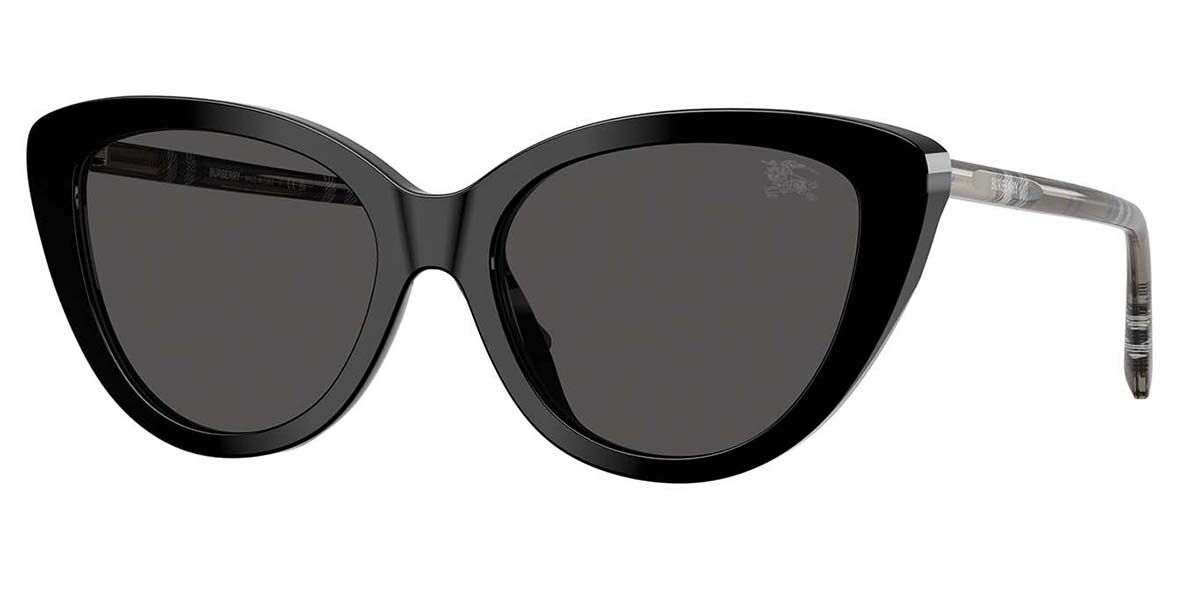 Burberry BE4457 416587, Black frame, Dark Grey lenses