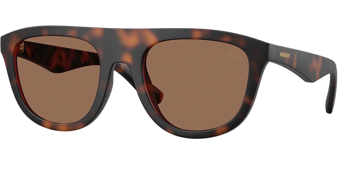 Burberry BE4459U 353673, Tortoiseshell frame, Dark Brown lenses