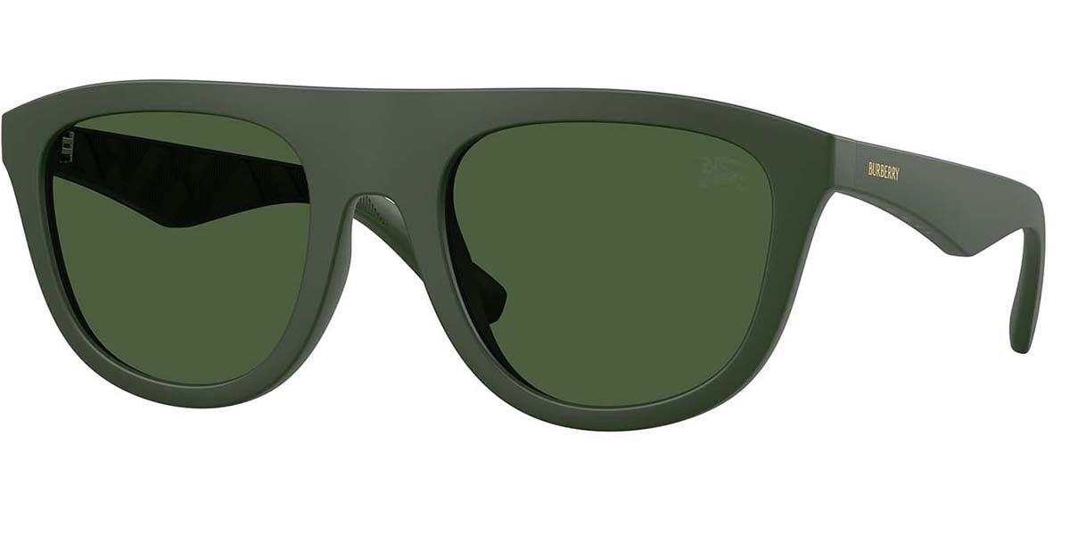Burberry BE4459U 417071, Green frame, Dark Green lenses