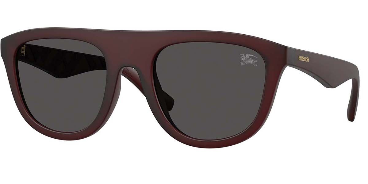 Burberry BE4459U 417187, Burgundy frame, Dark Grey lenses