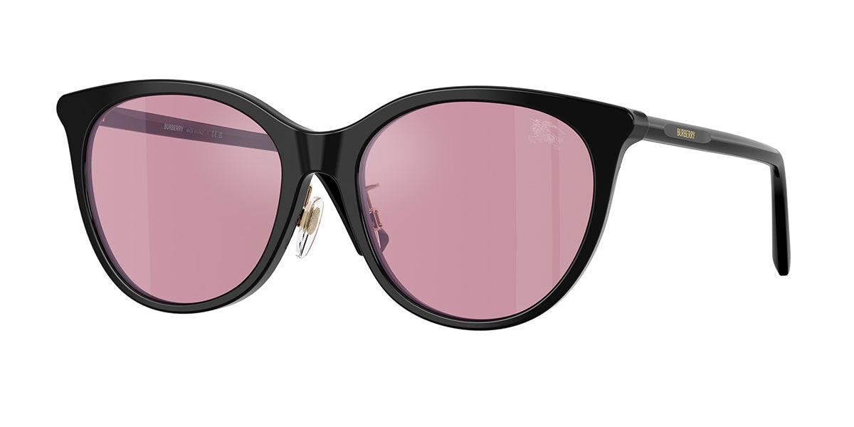 Burberry BE4464D Asian Fit 300130, Black frame, Pink Mirro Silver lenses