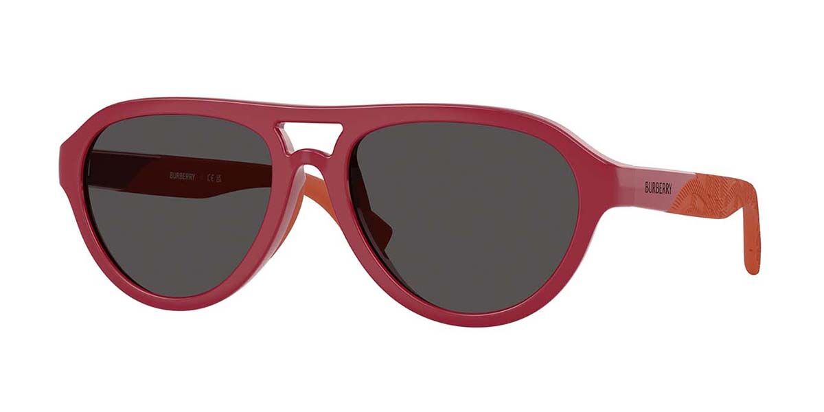 Burberry JB4005U Kids 418187, Red frame, Dark Grey lenses