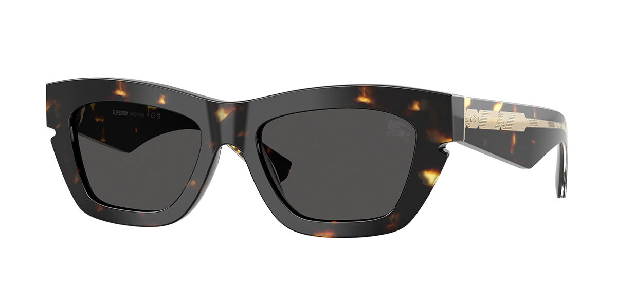 Burberry BE4454F Asian Fit 410687, Tortoiseshell frame, Dark Grey lenses