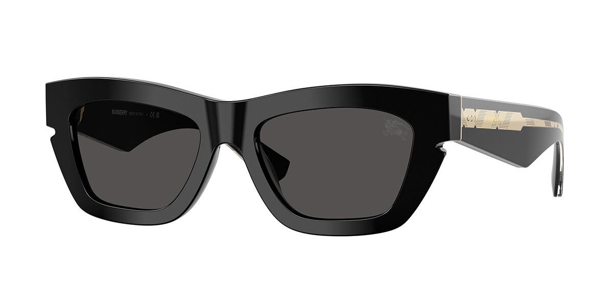 Burberry BE4454F Asian Fit 300187, Black frame, Dark Grey lenses