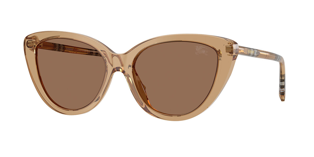 Burberry BE4457F Asian Fit 416473, Brown frame, Dark Brown lenses