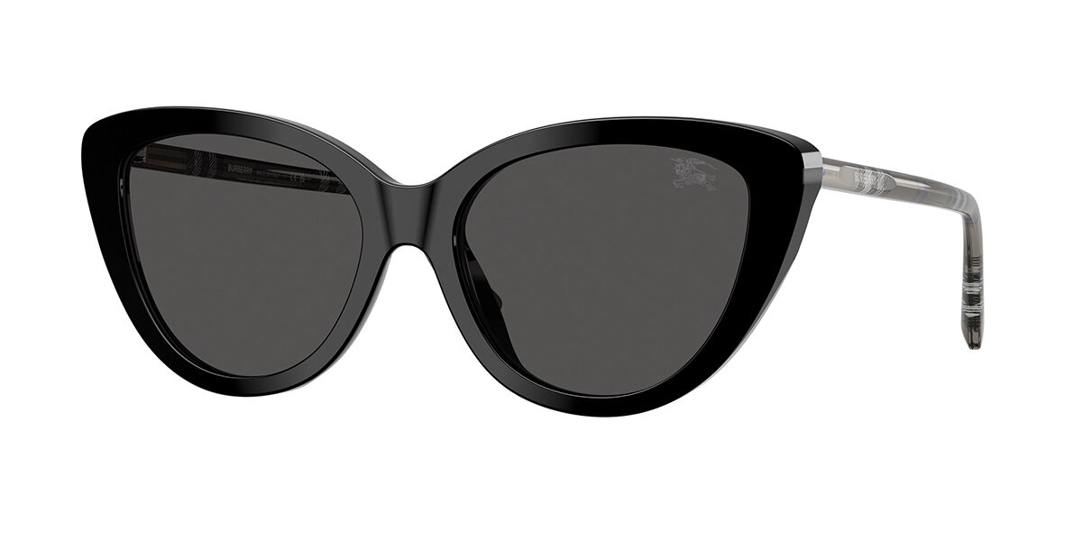 Burberry BE4457F Asian Fit 416587, Black frame, Dark Grey lenses