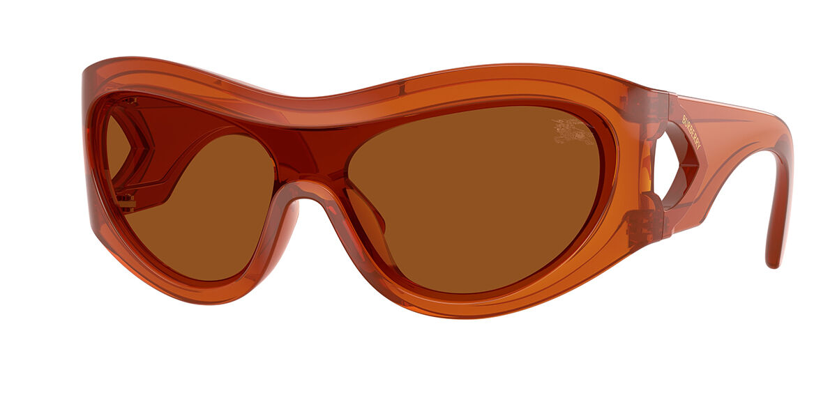 Burberry BE4465 415273, Orange frame, Dark Brown lenses