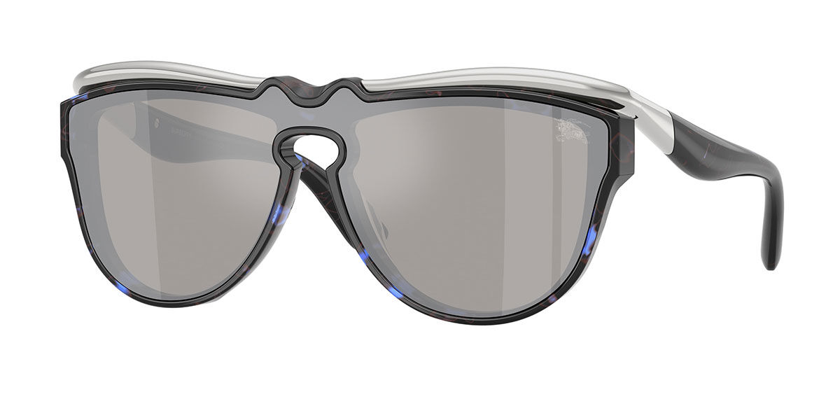 Burberry BE3162U 10056G, Tortoiseshell frame, Light Grey Mirror Silver lenses