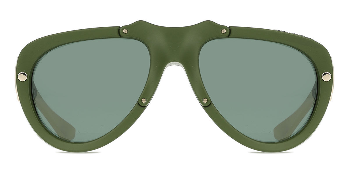 Burberry BE4433U 413871, Green frame, Dark Green lenses