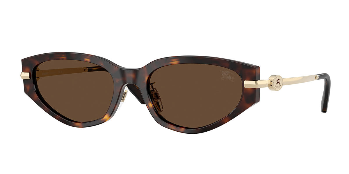 Burberry BE4493D Asian Fit 300273, Tortoiseshell frame, Dark Brown lenses
