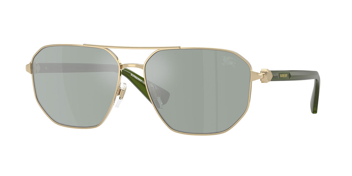 Burberry BE3166 110982, Petrol Green Mirror Silver lenses