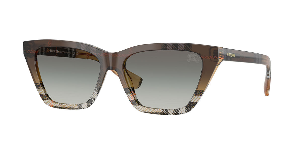 Burberry BE4468F Asian Fit 420211, Brown frame, Gradient Grey lenses