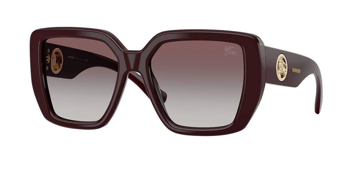 Burberry BE4471F Asian Fit 42048G, Burgundy frame, Gradient Grey lenses