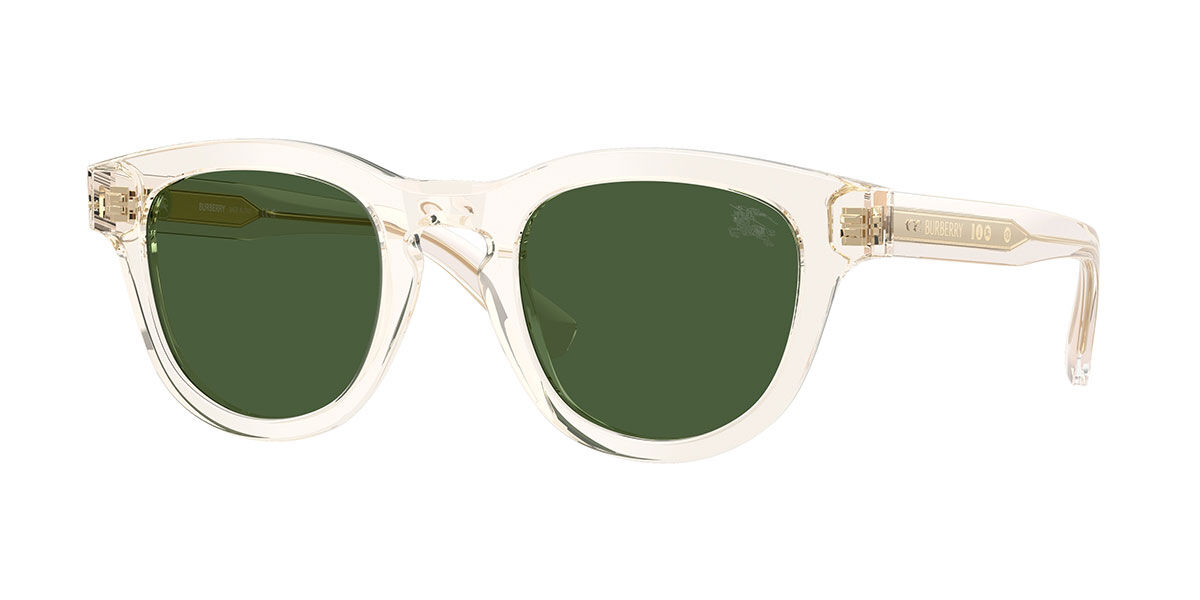 Burberry BE4477 420971, Yellow frame, Dark Green lenses