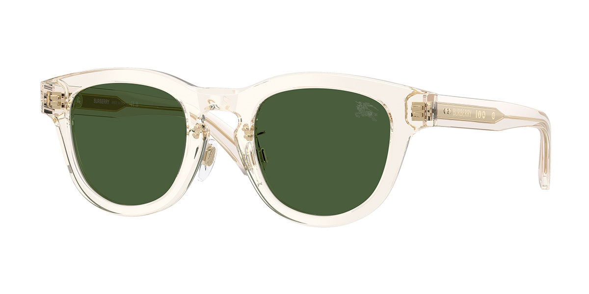 Burberry BE4477F Asian Fit 420971, Yellow frame, Dark Green lenses