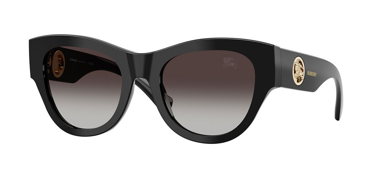 Burberry BE4491F Asian Fit 30018G, Black frame, Gradient Grey lenses