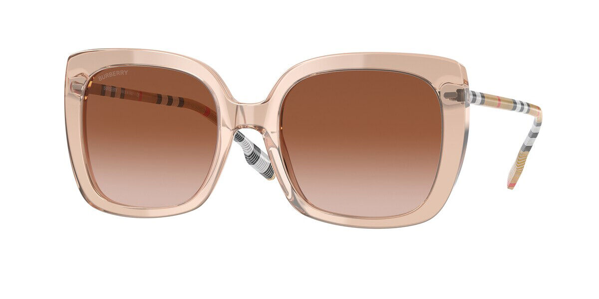 Burberry BE4323F PENELOPE Asian Fit 400613, Pink frame, Gradient Brown lenses