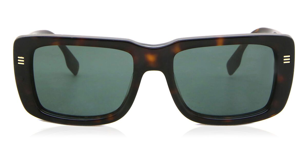 Burberry BE4376U 300271, Tortoiseshell frame, Green lenses