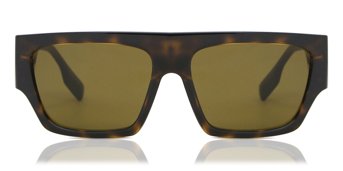 Burberry BE4397U MICAH Asian Fit 300273, Tortoiseshell frame, Dark Brown lenses