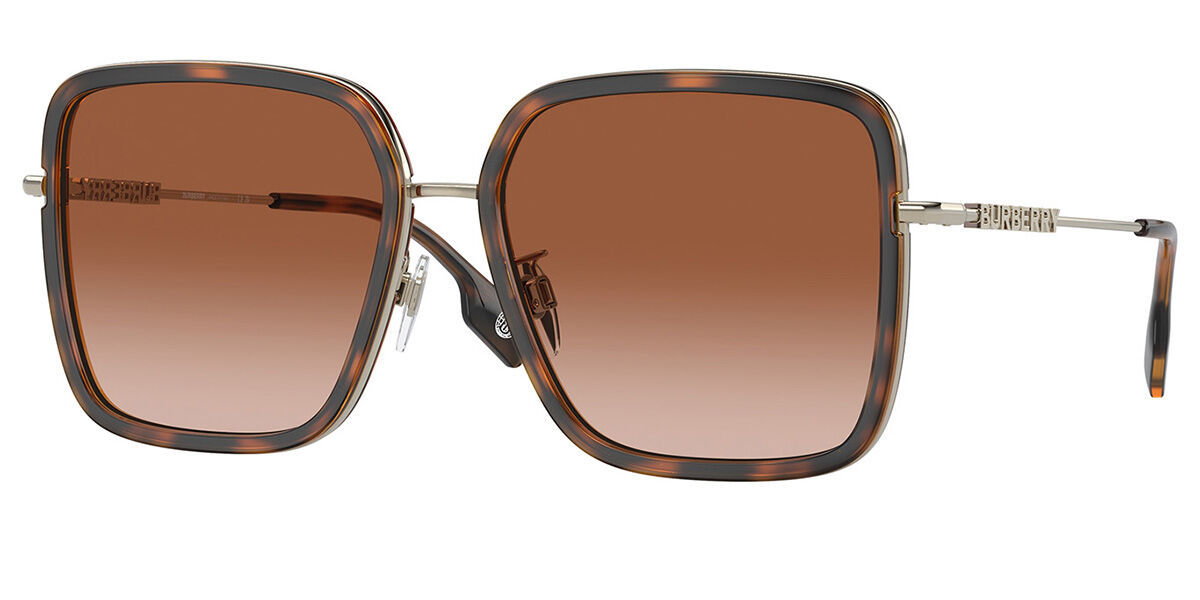 Burberry BE3145D DIONNE Asian Fit 110913, Tortoiseshell frame, Gradient Brown lenses