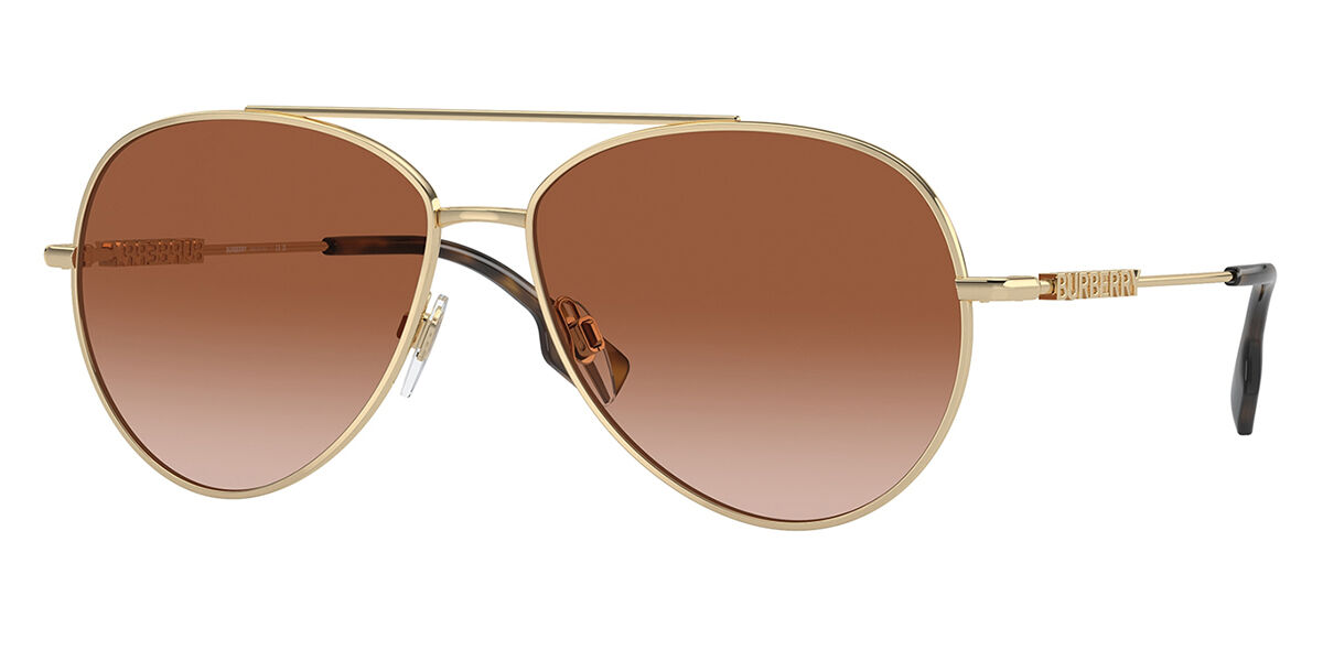 Burberry BE3147 110913, Gold frame, Gradient Brown lenses