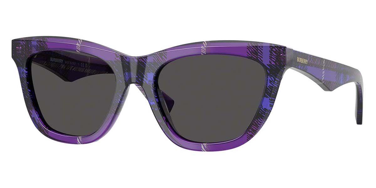 Burberry BE4435 411387, Purple frame, Dark Grey lenses