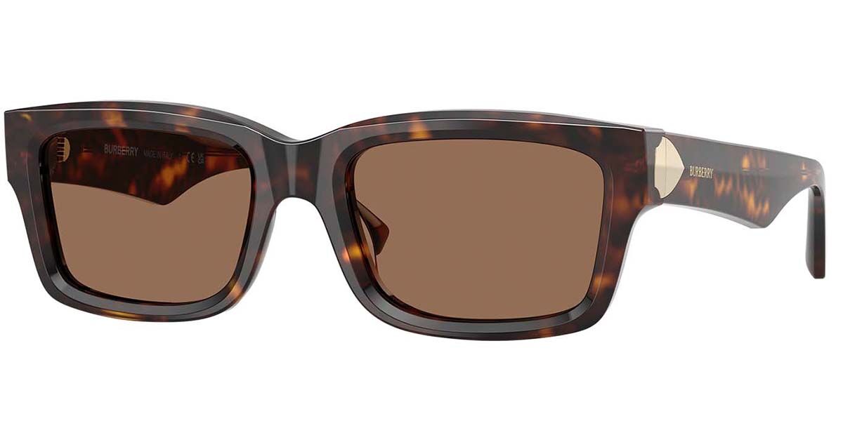 Burberry BE4443F Asian Fit 300273, Tortoiseshell frame, Dark Brown lenses