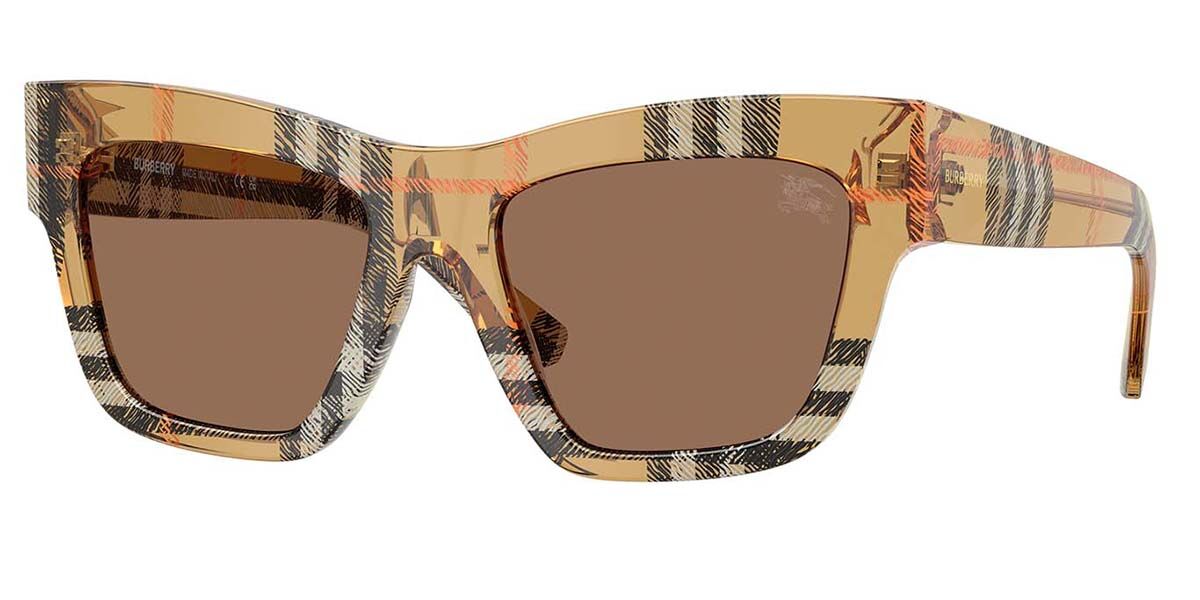 Burberry BE4449 414673, Brown frame, Dark Brown lenses