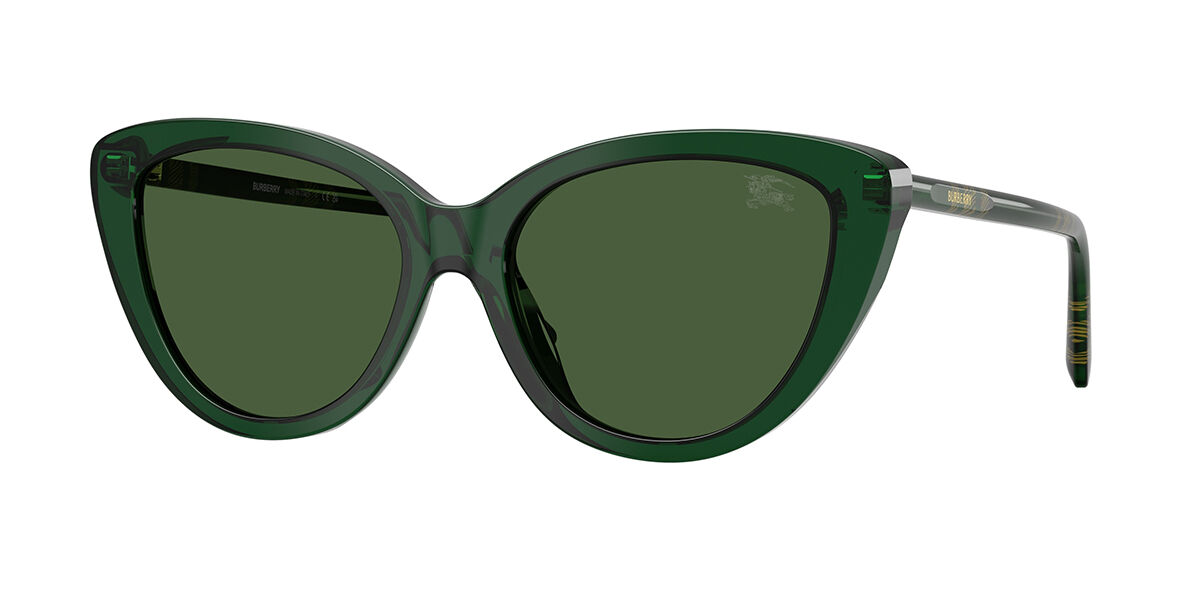 Burberry BE4457F Asian Fit 416271, Green frame, Dark Green lenses
