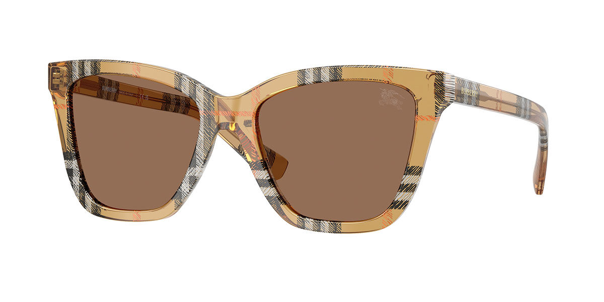 Burberry BE4470F Asian Fit 416373, Brown frame, Dark Brown lenses