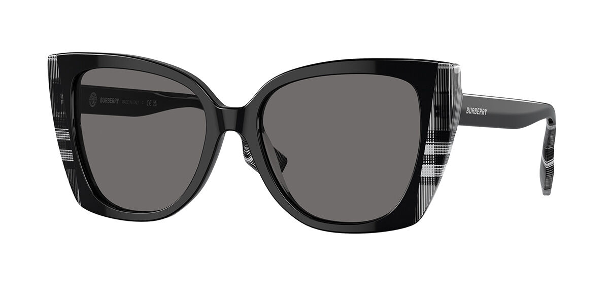 Burberry BE4393 MERYL Polarized 405181, Black frame, Dark Grey Polarized lenses